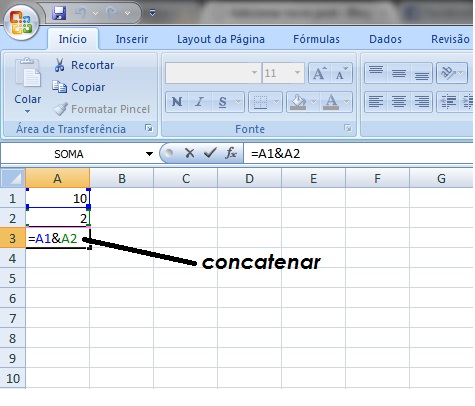 Concatenar Congelar E Arrastar No Excel Blog De Inform Tica Cursos Microcamp