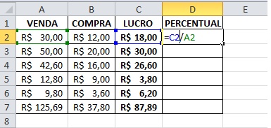 Como Calcular O Lucro No Excel Blog De Inform Tica Cursos Microcamp