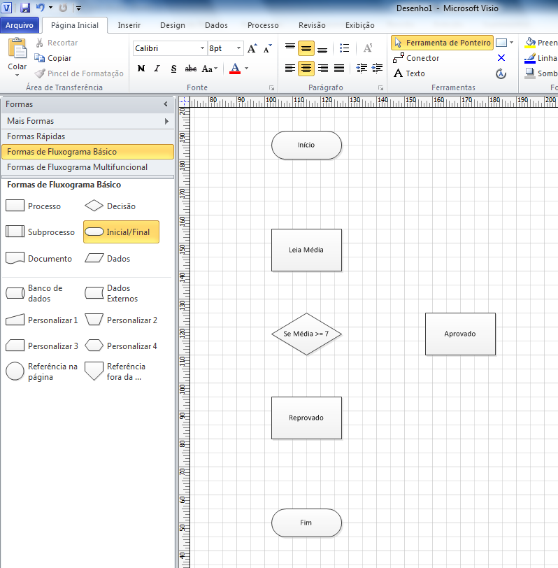 Como Criar Um Fluxograma B Sico No Microsoft Visio Blog De Inform Tica Cursos Microcamp